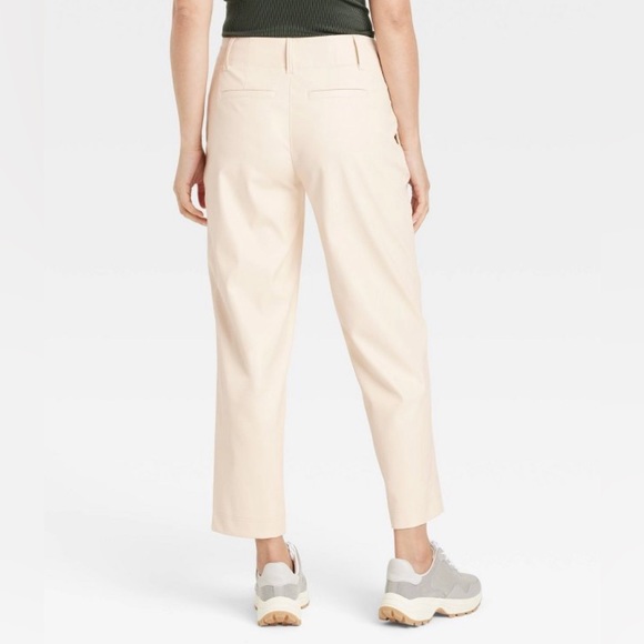 NWT A New Day Off-White/Cream High-Rise Faux Leather Ankle Pants - Picture 6 of 7